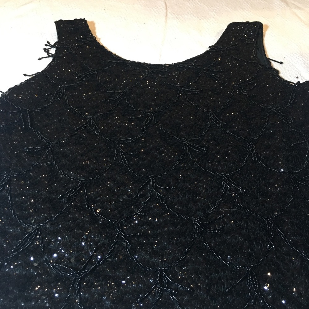 Black Sequined Top
